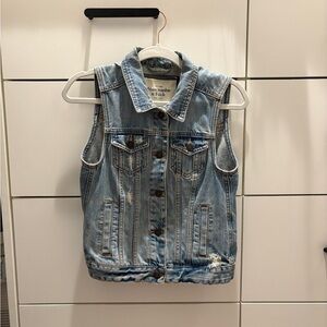 Abercrombie & Fitch Light Blue Denim Jacket